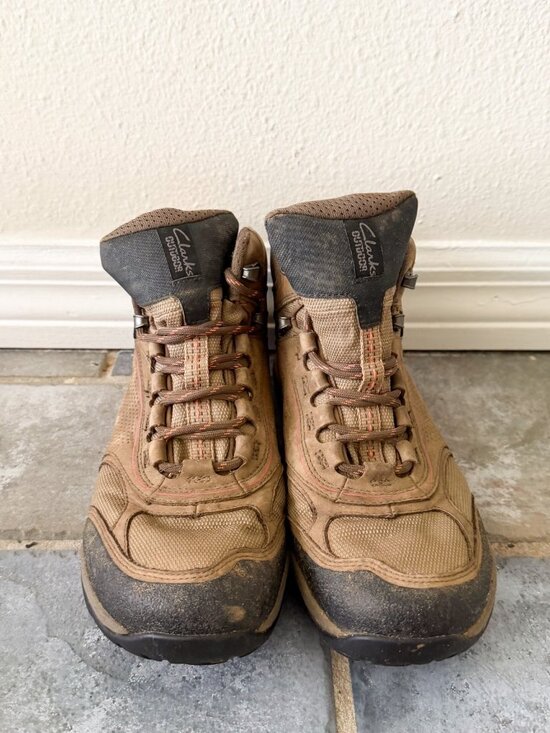 Clarks Gore-Tex Hiking Boots Tan Brown Waterproof Trail Shoes Men’s 9 main image 7